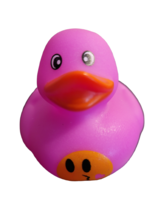 The Dreidel Co. 2&quot; Rubber Duck - Pink Kiss Blowing Emoji Duck - £7.12 GBP