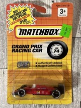MATCHBOX VHTF 1991 MAINLINE SERIES GRAND PRIX RACING CAR #74 Red MB203 - £5.83 GBP
