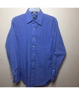 Polo by Ralph Lauren Andrew Mens Blue Dress Shirt 15 X 33 Classic Styling - $239.25 MXN