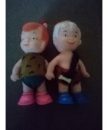 Vintage Flintstones Pebbles and Bam Bam Rare Knickerbocker Mini Dolls No... - £152.45 GBP