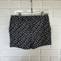 Michael Kors Womens Shorts Size 6 All Over Geometric Floral Print Navy B... - £15.40 GBP