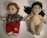 Lot Of 2 1985 Mattel My Child Dolls Boy &amp; Girl Vtg - £58.83 GBP