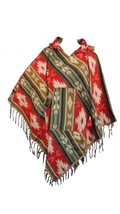 Terrapin Trading Yak wool and acrylic blend women&#39;s Nepalese hooded poncho with  - £41.22 GBP