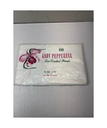 Lady Pepperell Fine Combed Percale Flat White Sheet USA Made 81 x 108 Do... - $512.19 MXN