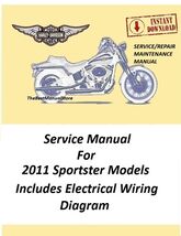 2011 Harley Davidson Sportster Models Service Manual Download - $22.95