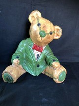 Antique Ceramic Teddy Bear. Signed bottom . Collectors Item - £107.90 GBP