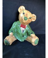 Antique Ceramic Teddy Bear. Signed bottom . Collectors Item - £107.57 GBP