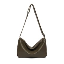 SC Casual Real Leather Crossbody Bag For Women Designer Solid Color Handbag Fema - £78.52 GBP