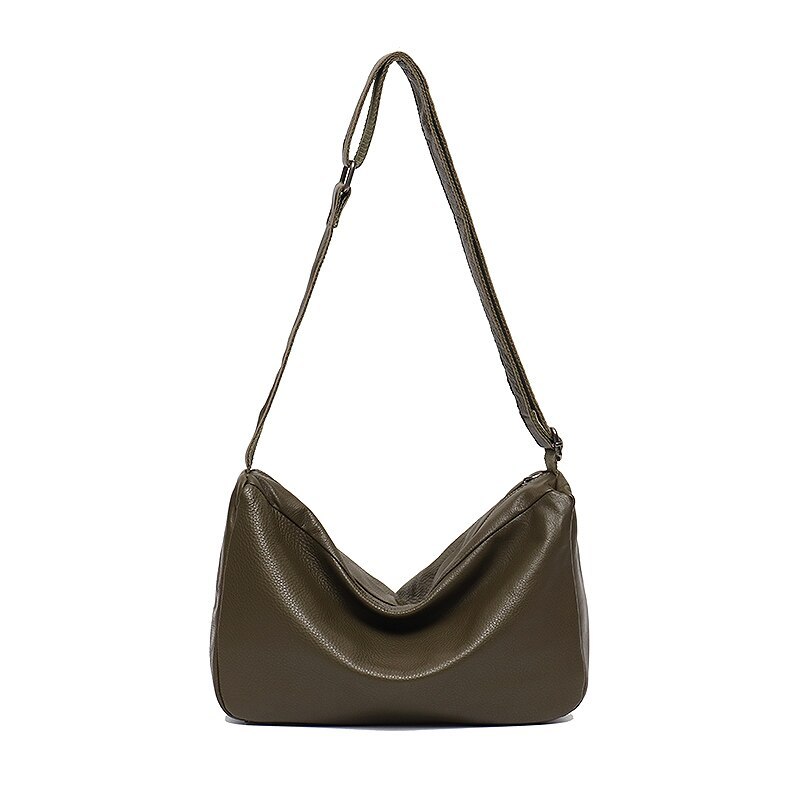 Primary image for SC Casual Real Leather Crossbody Bag For Women Designer Solid Color Handbag Fema
