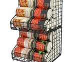 Stackable Can Organizer For Pantry With 2 Adjustable Dividers, Soda Can ... - $53.99