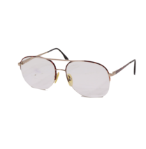 Vintage 80s Streetwear Tortoise Shell Half Rim Aviator Dad Glasses Eyewe... - $69.25