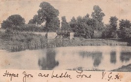 Taunton Somerset ENGLAND~WEIR~1904 Photo Postcard - £4.69 GBP