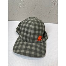 NIKE GOLF Plaid Checkered Green Orange Logo Hat Cap Stretch Flex Size S/M - $17.95