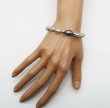 Vintage Trifari grey faux pearl bracelet - £9.37 GBP