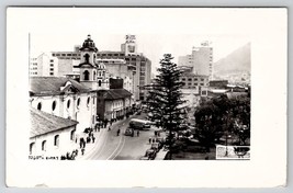 Bogota Colombia RPPC Street Scene Bus Cars Kool Adv Real Photo Postcard Y30 - £15.65 GBP