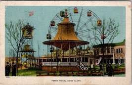 NY Ferris Wheel Coney Island 1907 to Hammonton NJ Postcard Y10 - £7.02 GBP