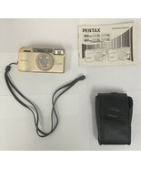 Pentax IQZoom 130M 35mm Point &amp; Shoot Film Camera 150SL Plus Case and Ma... - $39.59