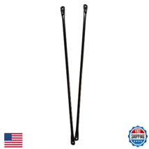 Timyrimy 39.4in Garden Swing Black Metal Replacement Hanging Rods - $58.85