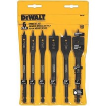 DEWALT 6-Piece Spade Drill Bit Assortment Tool Set, 3/8" to 1" - $17.79