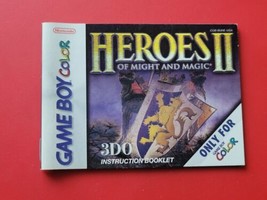 Heroes of Might and Magic II Manual Nintendo Game Boy Color No Game or Box - £22.03 GBP