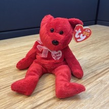 Ty Beanie Babies Secret the Bear Plush 2003 I love you! Valentine&#39;s  KG JD - £11.66 GBP