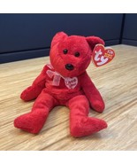 Ty Beanie Babies Secret the Bear Plush 2003 I love you! Valentine&#39;s  KG JD - £11.67 GBP