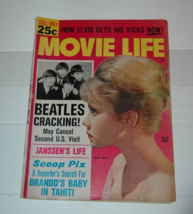 Vintage Movie Life The Beatles Hayley Mills Brando Janssen 1964 Magazine - £35.95 GBP