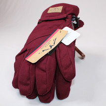Women&#39;s Blue Mountain Insulated Work Or Ski Gloves Wine &amp; Gray Waterproo... - £10.23 GBP