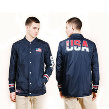 Brooklyn Cloth Men Size M Caches Jacket USA Navy Blue  - £30.97 GBP