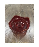 Viking Epic Art Glass Bowl 4 Peaks Red Amberina 6.5&quot; with Base - $34.74 CAD