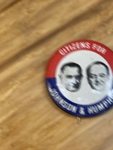 Reproduction Johnson Humphrey Presidential Political Campaign Button Pin... - $9.90