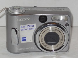 Sony Cyber-shot DSC-S60 4.1MP Digital Camera - Silver Tested Works - £39.44 GBP