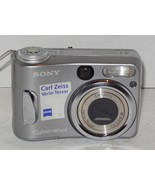 Sony Cyber-shot DSC-S60 4.1MP Digital Camera - Silver Tested Works - £39.34 GBP