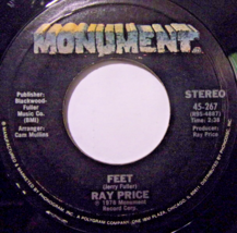 Ray Price-Feet / Let&#39;s Make A Nice Memory (Today)-45rpm-1978-NM - £8.11 GBP