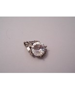 Fossil Brand Crystal Silvertone Pendant Main Stone Appox. 13mm No Chain - $79.99