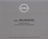 2021 Nissan Murano Owner&#39;s Manual Original [Paperback] Nissan - £55.16 GBP