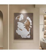 interoknack Minimalist 3D Sculpted Oil Painting  Hand-Painted Abstract ... - $1,391.00 CAD