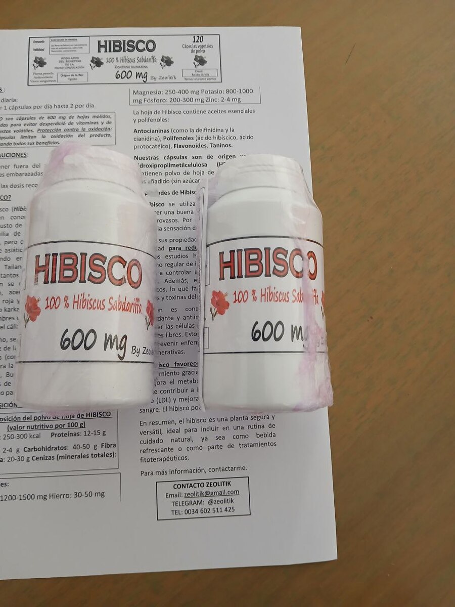 10 Bottles, Hibiscus Capsules: 600mg Vegan Herbal Supplement for Wellness - 120  Item image 9
