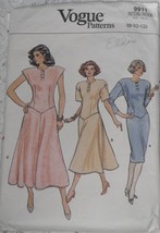 Vogue Pattern 9911 Misses&#39; Dress in 3 Lengths Sizes 8-12 Vintage 1980&#39;s - $8.00