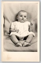 RPPC Sweet Faced Baby Posed For Photo Postcard B30 - £4.68 GBP