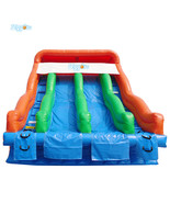 Sale and Best PVC Material Dual Lane Inflatable Slide Water Park Slide Game - $2,480.00