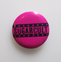 Sugarcult Badge Pinback Button Original Vintage Rock Music Pin Pink Blac... - $23.48
