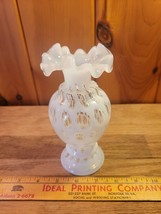 Fenton French Opalescent Coin Dot Vase  It Measures 6&quot;H x 3&quot;W - $70.00