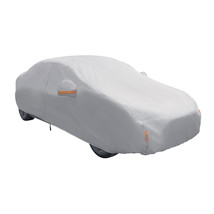Heavy Duty Outdoor Full Car Cover 100% Waterproof Protect Fit 15-16FT Auto Sedan - £28.29 GBP