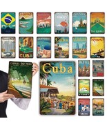 Vintage Travel Posters Metal Signs, Retro Decor Tin Sign Print Gift ForT... - $18.56+