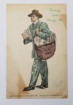 Letter Carrier Franz Huld Greetings From Chicago Illinois Postcard N12 - £15.60 GBP