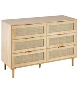 7 Drawer Rattan Dresser, Boho Dresser, Natural Rattan Chest of Drawers w... - $334.30 CAD