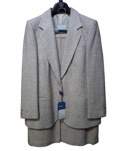 Woman set Jacket+Skirt Winter Molto Hot Beige Size 94 &amp; 100 Pure Wool - £149.22 GBP