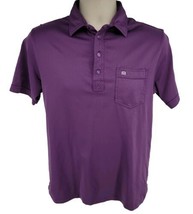 Travis Matthew Polo Golf Mens Shirt With Pocket Size S/M Purple - $19.75
