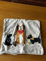 The Company Store 100% Cotton Tan w Felt &amp; Knit Scottie &amp; St. Bernard Puppy Dogs - £9.02 GBP